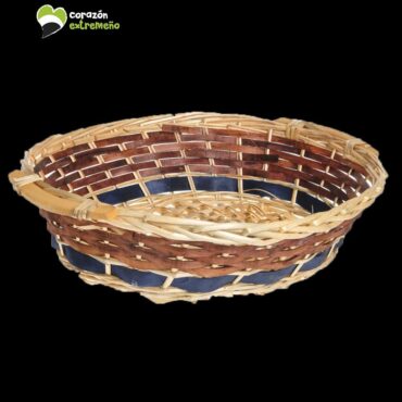 cesta navidad mimbre corazon extremeño