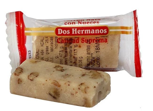 Comprar online porcion de turron de nata con nueces envio en 24 horas.