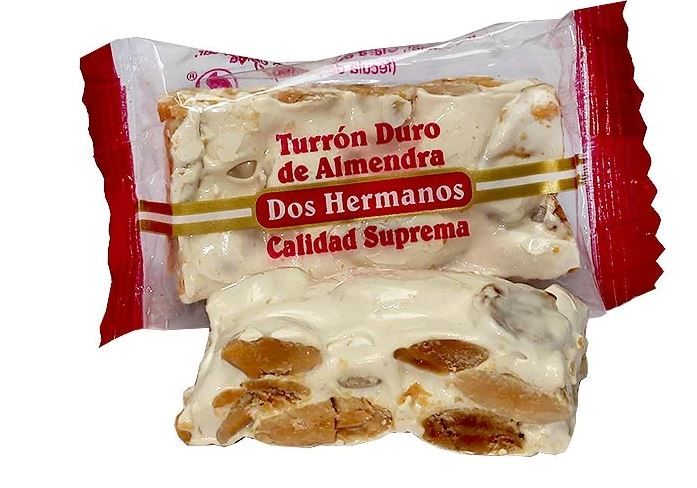 comprar online porciones de turron duro con almendras de Castuera con envio en 24 horas.