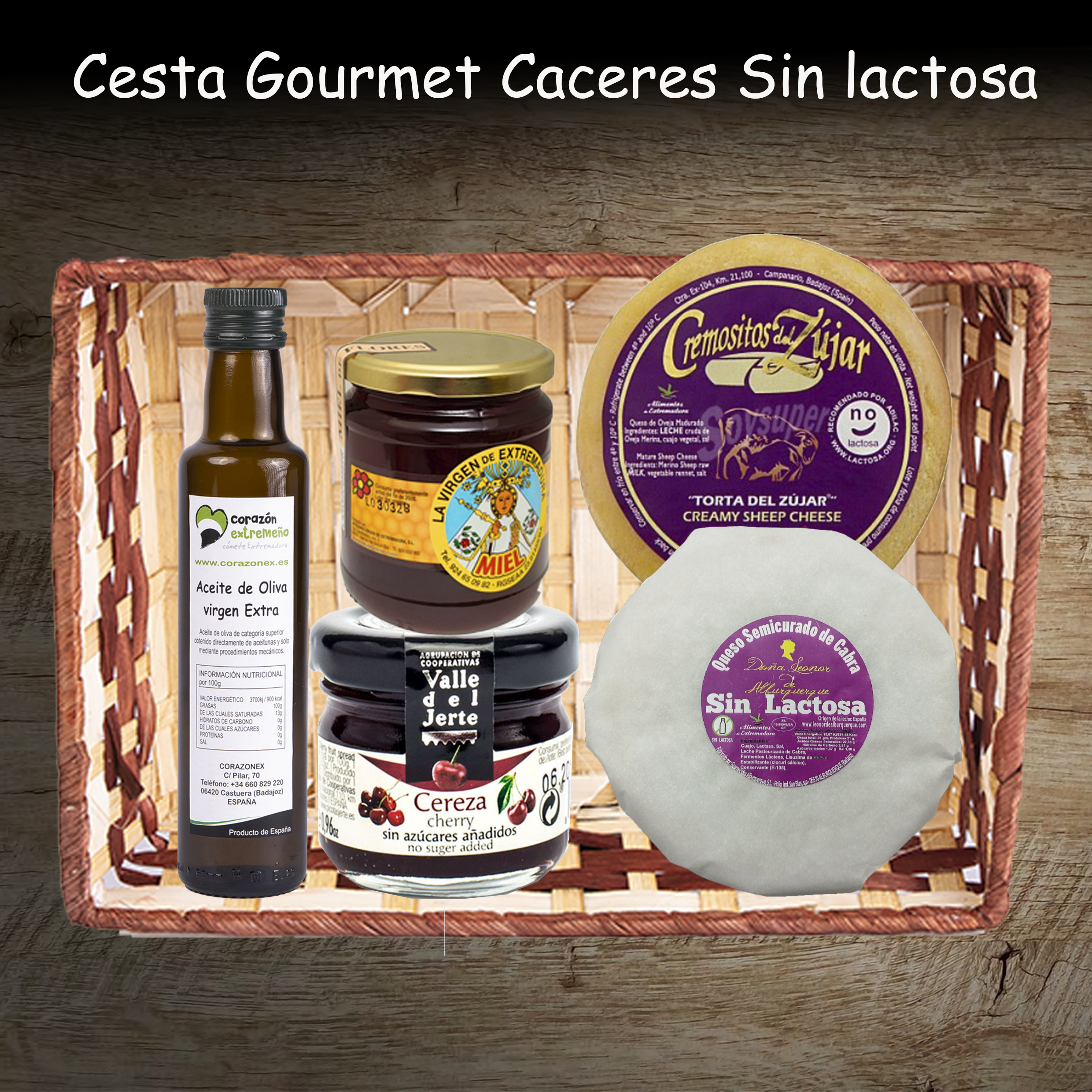 Cesta Gourmet Caceres Sin lactosa copia