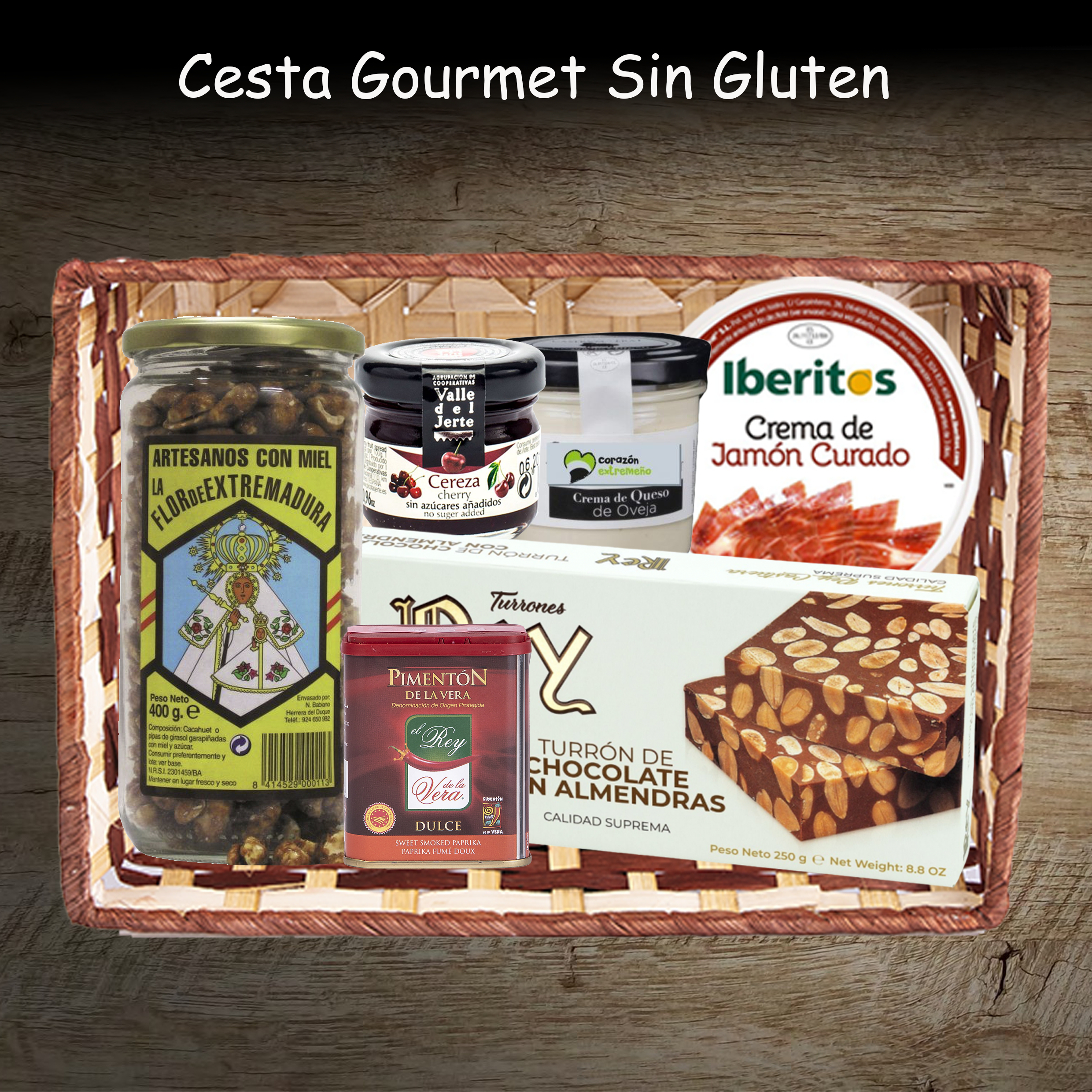 cesta gourmet sin gluten