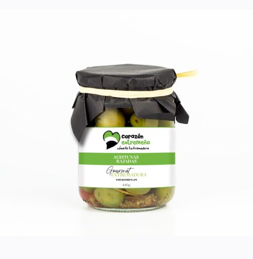 comprar online aceitunas rajadas de extremadura gourmet con envio en 24 horas