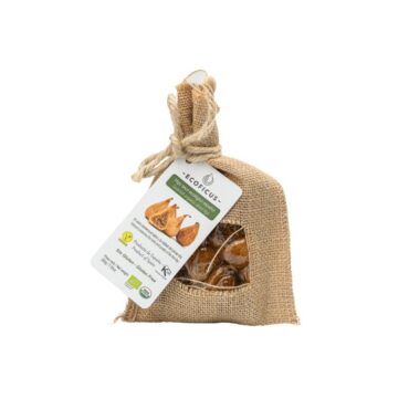 comprar online higos ecologicos artesanos de extremadura-al-vacio-en-bolsa-de-yute-200g. con envios en 24 horas , producto vegano